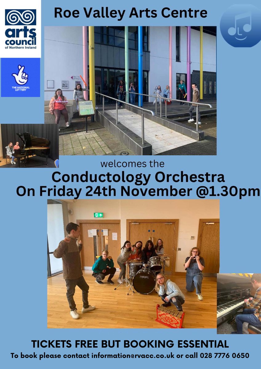 ⭐️YOU’RE INVITED!⭐️

Our interactive concert is this Friday, 24th November at 1.30PM 🎵

Email information@rvacc.co.uk or phone 02877760650 to book your free tickets now!

#ACNISupported #NationalLottery