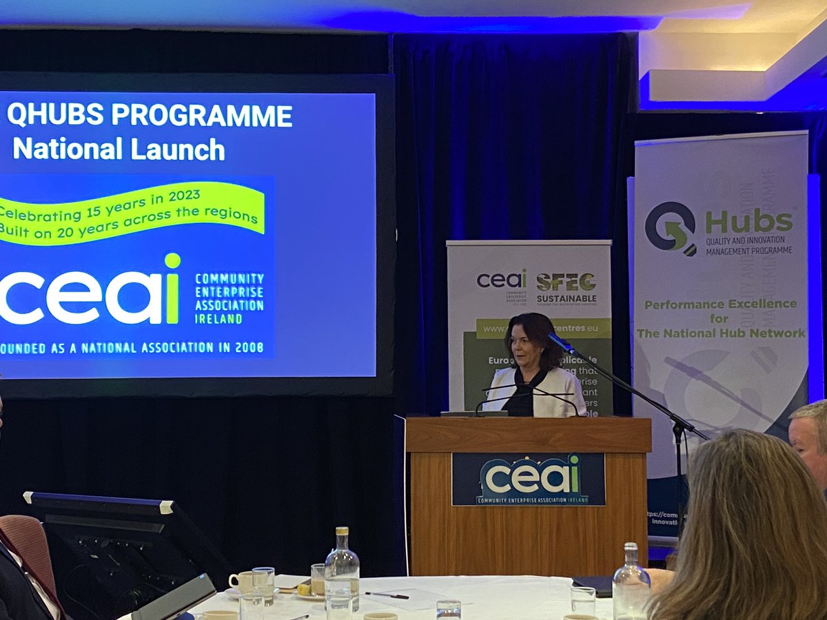@CEAIreland CEO @SiobhanMFinn introducing the #QHubs programme at the #nationalhubsummit this morning