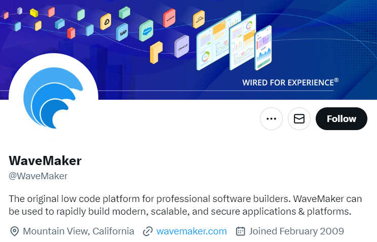NashteMansi's tweet image. @WaveMaker Inc.: Open standards #lowcode platform for high-stakes custom applications. Top-tier #Java tech stack, zero lock-in, and developer-friendly licensing. HQ in Dallas-Fort Worth, serving 17 countries. Empowering enterprises and ISVs globally. #JavaTech #AppDev