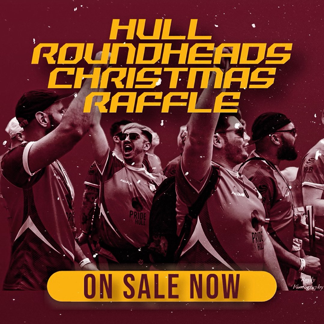 Hull Roundheads Christmas Raffle is now LIVE! 

How to Enter: Link in our bio.
(Participants must be 18 or older.)
