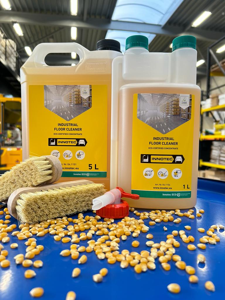 🌿 INNOTEC GAAT ECO!

In tegenstelling tot vele andere producten is Industrial Floor Cleaner volledig ecologisch mét Europees Ecolabel. Vrij van oplosmiddelen en gemaakt van natuurlijke grondstoffen. Bovendien volledig biologisch afbreekbaar binnen 28 uur!🌍