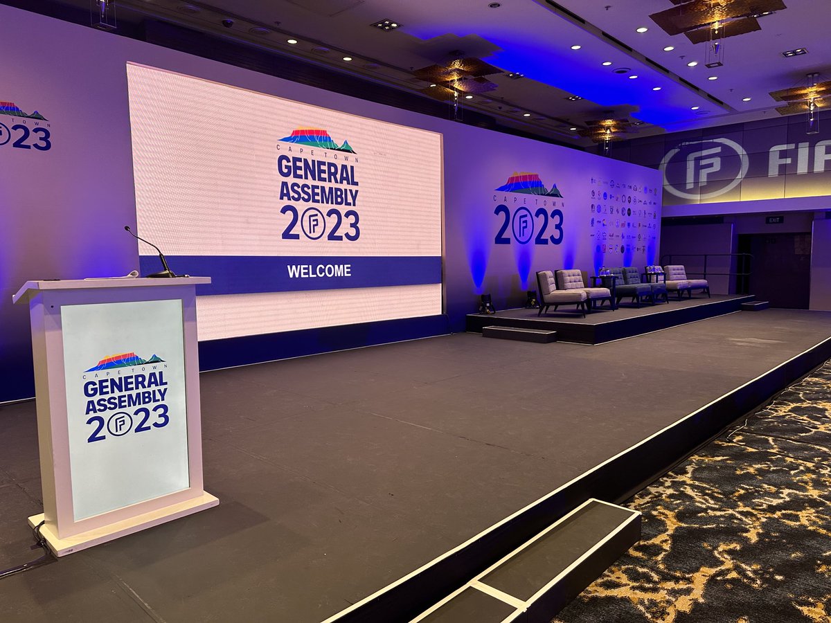 PFAScotland's tweet photo. Day 2 of ⁦@FIFPRO⁩ Annual Congress. On agenda today are legal update on player cases, organising players, player development and education and developing women’s football ⁦@SAFPU_Official⁩ #FIFPROGA23 https://t.co/rFhA1ahHgJ