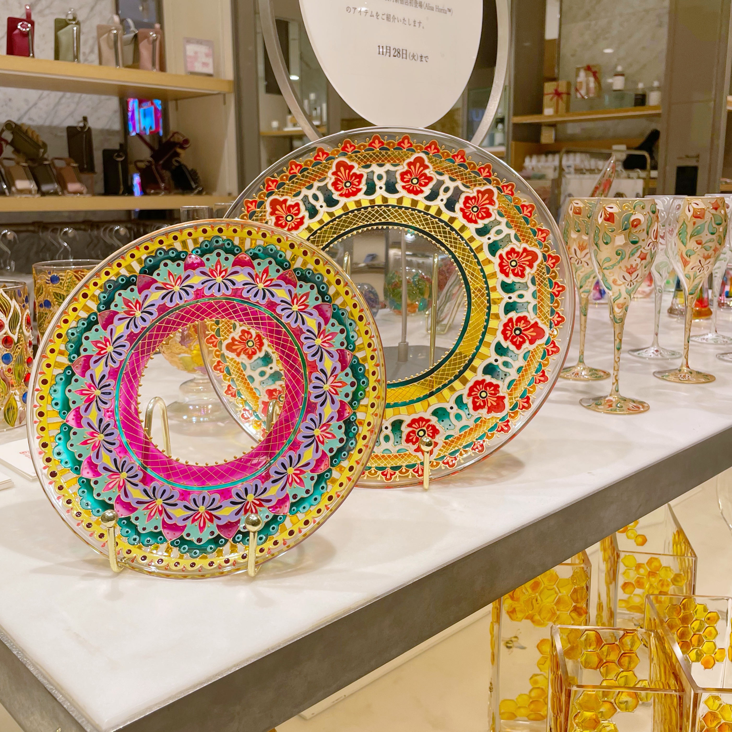★ Alisa Horita ガラスペイント　お皿　伊勢丹 伊勢丹新宿店 (公式) on X: 