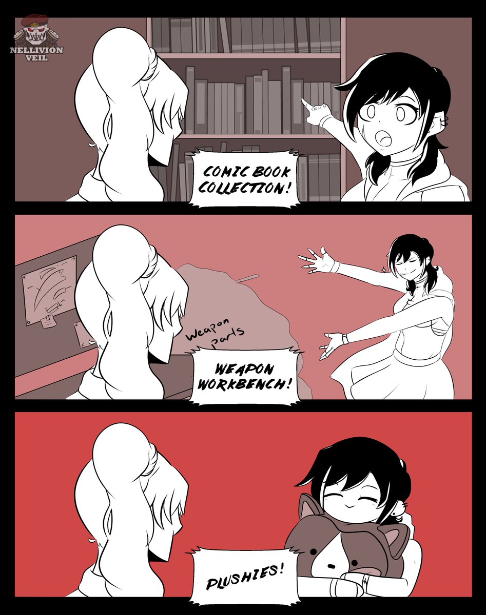 Nell_Veil's tweet photo. Childhood room tour
.
#RWBY #RWBYart #Whiterose https://t.co/MgKywTfirW