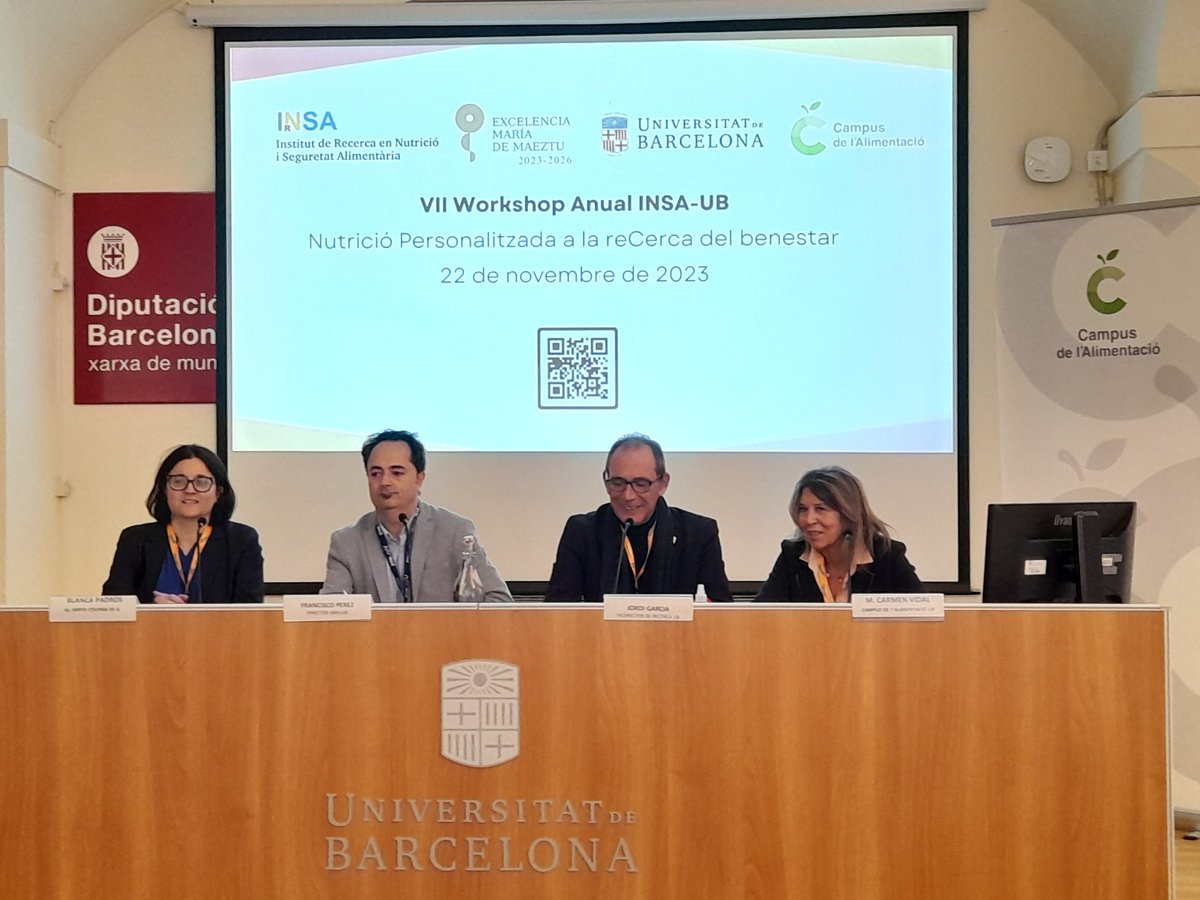 AlimentacioUB's tweet photo. Inaugurem el VII Workshop Anual @insa_ub al Campus @AlimentacioUB  @UniBarcelona @scgramenet https://t.co/4e8SNV1Dpy