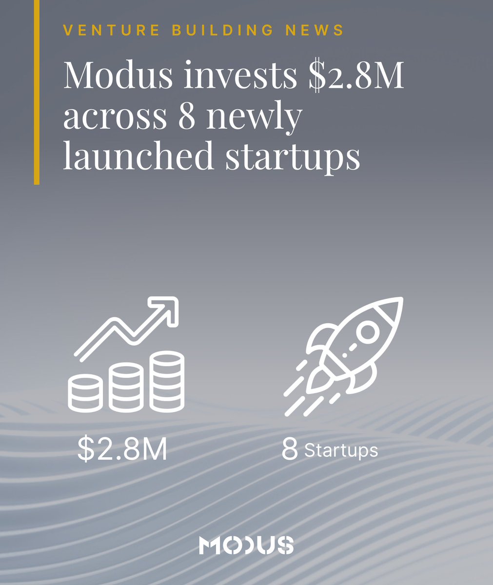 We're thrilled to announce the build and launch of 8 startups from our Venture Builders 🚀

🔗 Startups benefit from a combination of cash and in-kind services. Check them out here: bit.ly/3QSrYNy

#venturebuilding