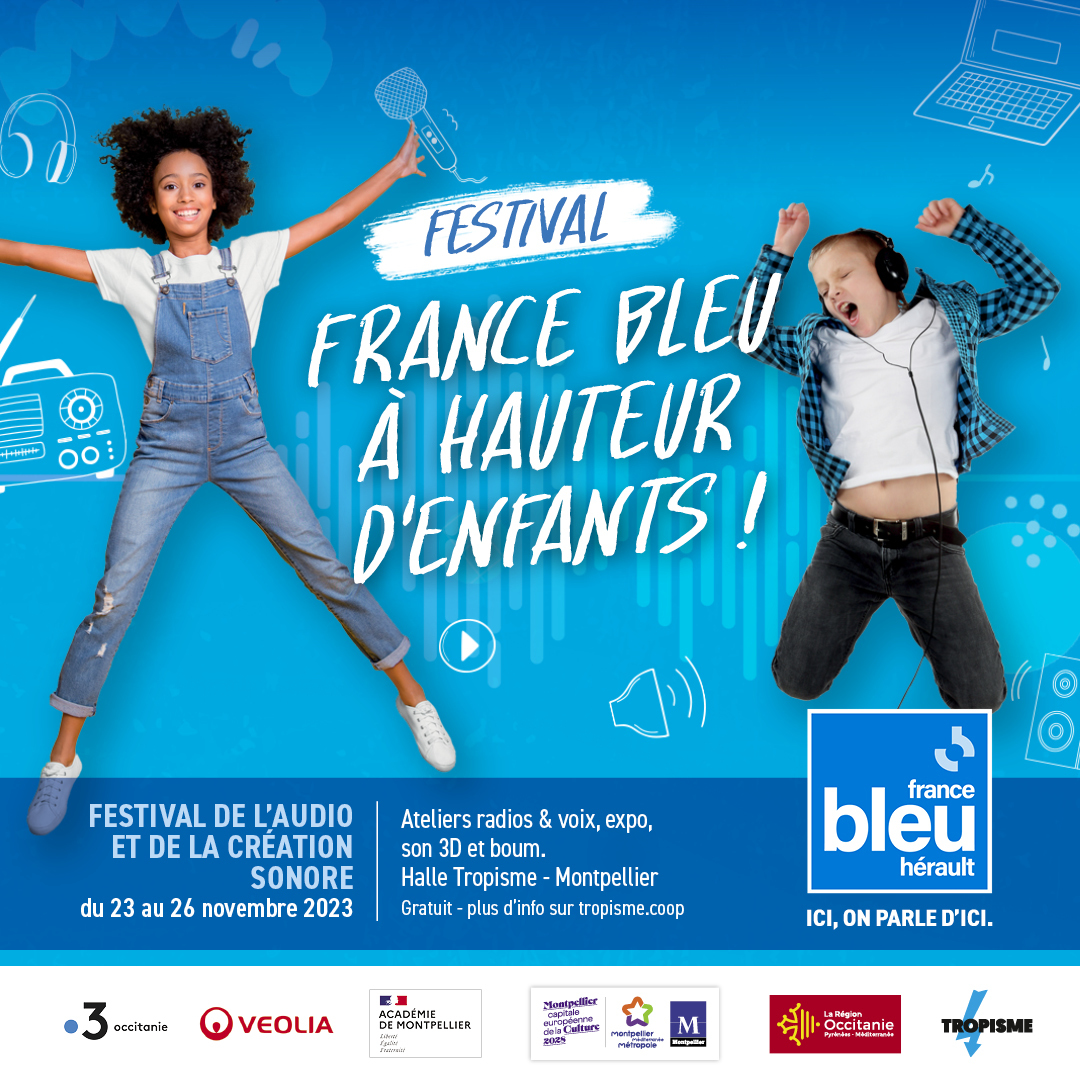 🎉 La 3ᵉ édition du Festival "France Bleu à hauteur d'enfants" commence demain à la Halle @tropismemtp pour découvrir les métiers du son et du journalisme ! 🔊 🕵
👧🧒Pour les enfants âgés de 3 à 14 ans
🆓 Expérience gratuite
➡️ swll.to/jPWYR