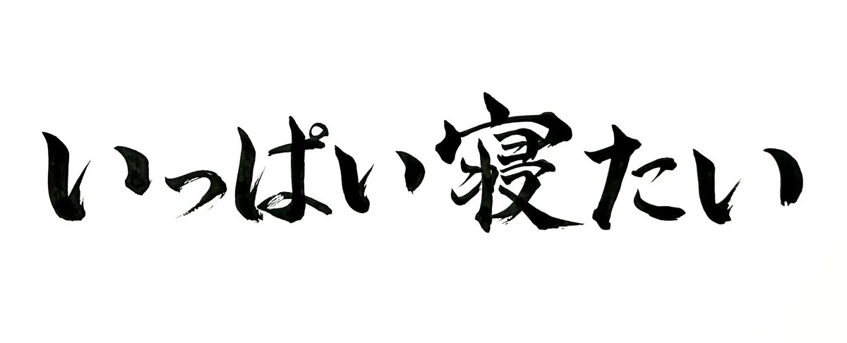 寝ても寝ても寝足りない、そんな感じです🥲
