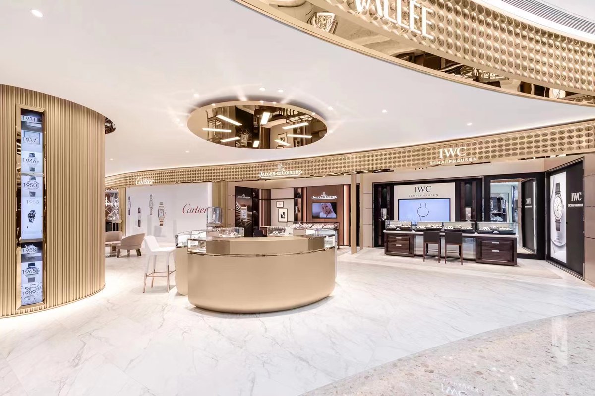 DesignBaseline's tweet photo. Looking back at our #TimeVallée project in Nantong MixC Shopping Mall. Our Baseline Lighting experts provided comprehensive #lightingdesign services to create a luxurious #retail ambiance that perfectly accentuated TimeVallée's exquisite watches. https://t.co/cPKhzQY2xG