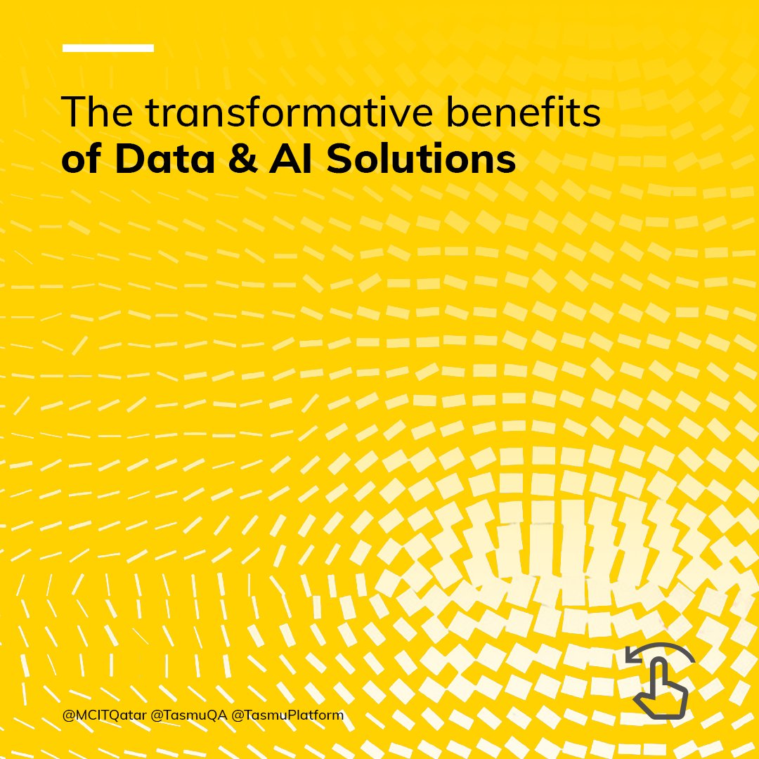 TasmuPlatform's tweet photo. Building Data & AI solutions for richer insights has never been more accessible in Qatar. Our data experts, in collaboration with our technology partners, leverage cutting-edge tools to craft impactful solutions. These solutions offer predictive analytics, enabling you to anticipate future events, facilitate business forecasting for precise short- and long-term strategies, uncover hidden trends through data analysis, and flag deviations in behavior for proactive action with anomaly detection. All of this enhances your profitability, boosts productivity, and reduces costs.

Is your organisation ready to gain access to more meaningful insights? We want to hear from you.

#MCIT #TASMU #TASMUPlatform #Qatar #SmartQatar