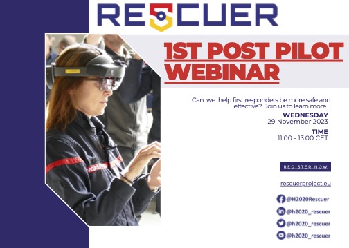 INTREPID EU Project (@eu_intrepid) on Twitter photo 📣The 29 November, between 11:00 and 13:00, INTREPID will participate to the First online Post Pilot 1 Webinar of the <a href="/h2020_rescuer/">H2020 - RESCUER</a> project!
👉Topic "Can we help first responders be more safe and effective?"
👉Register forms.gle/32xtsUvLYLhKNx…
👉More info rescuerproject.eu/our-webinars/ 📣The 29 November, between 11:00 and 13:00, INTREPID will participate to the First online Post Pilot 1 Webinar of the <a href="/h2020_rescuer/">H2020 - RESCUER</a> project!
👉Topic "Can we help first responders be more safe and effective?"
👉Register forms.gle/32xtsUvLYLhKNx…
👉More info rescuerproject.eu/our-webinars/