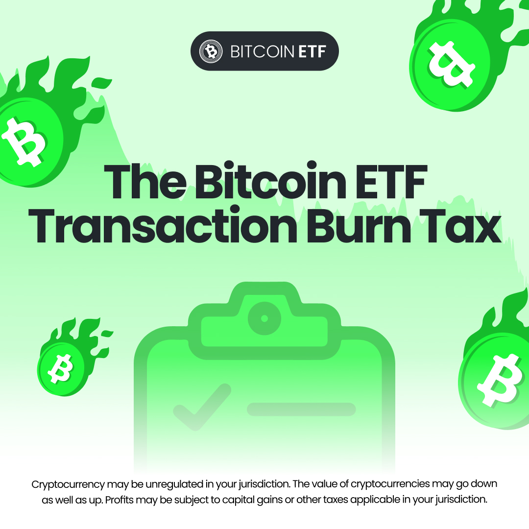 BitcoinETF introduces a 5% transaction burn tax, gradually reducing the  #Token supply. Targeting a 25% token burn as milestones are reached. This  strategy aims to reward holders and alleviate selling pressure with