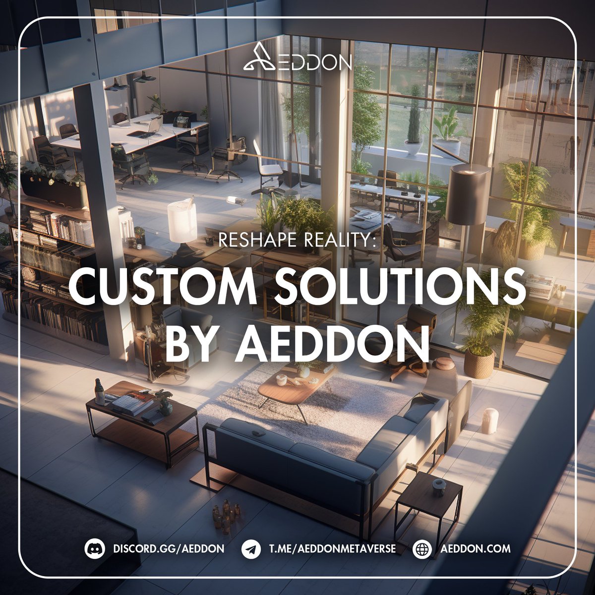 AeddonMetaverse's tweet photo. Step into a world where reality is reshaped according to your desires.
Aeddon Metaverse offers custom solutions that turn your imagination into a virtual reality like never before.
#ReshapeReality #CustomSolutions #AeddonMetaverse https://t.co/raNppES8Dk