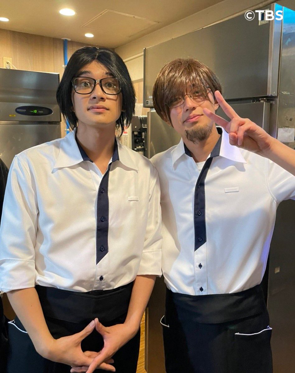 King & Prince永瀬廉着用　試着のみ ラフシモンズ　バイカラーシャツ ◤明日の見どころ🔍◢ ／ King & Prince #永瀬廉＆#北村匠海