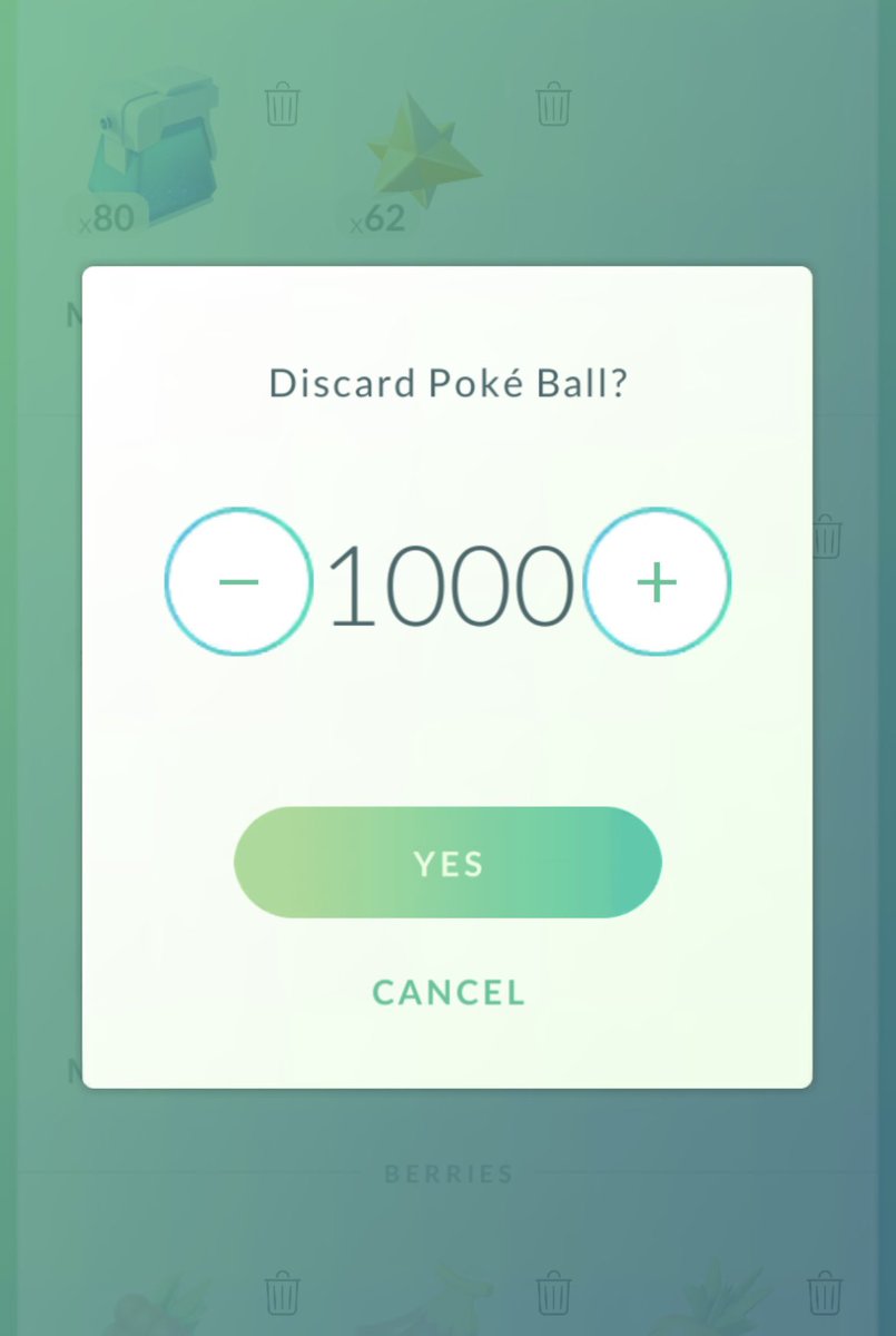 jimmy_yrk's tweet photo. No one is ever going to need this many red balls in one day.
#PokemonGOApp #notahoarder https://t.co/SDwapbH4XM