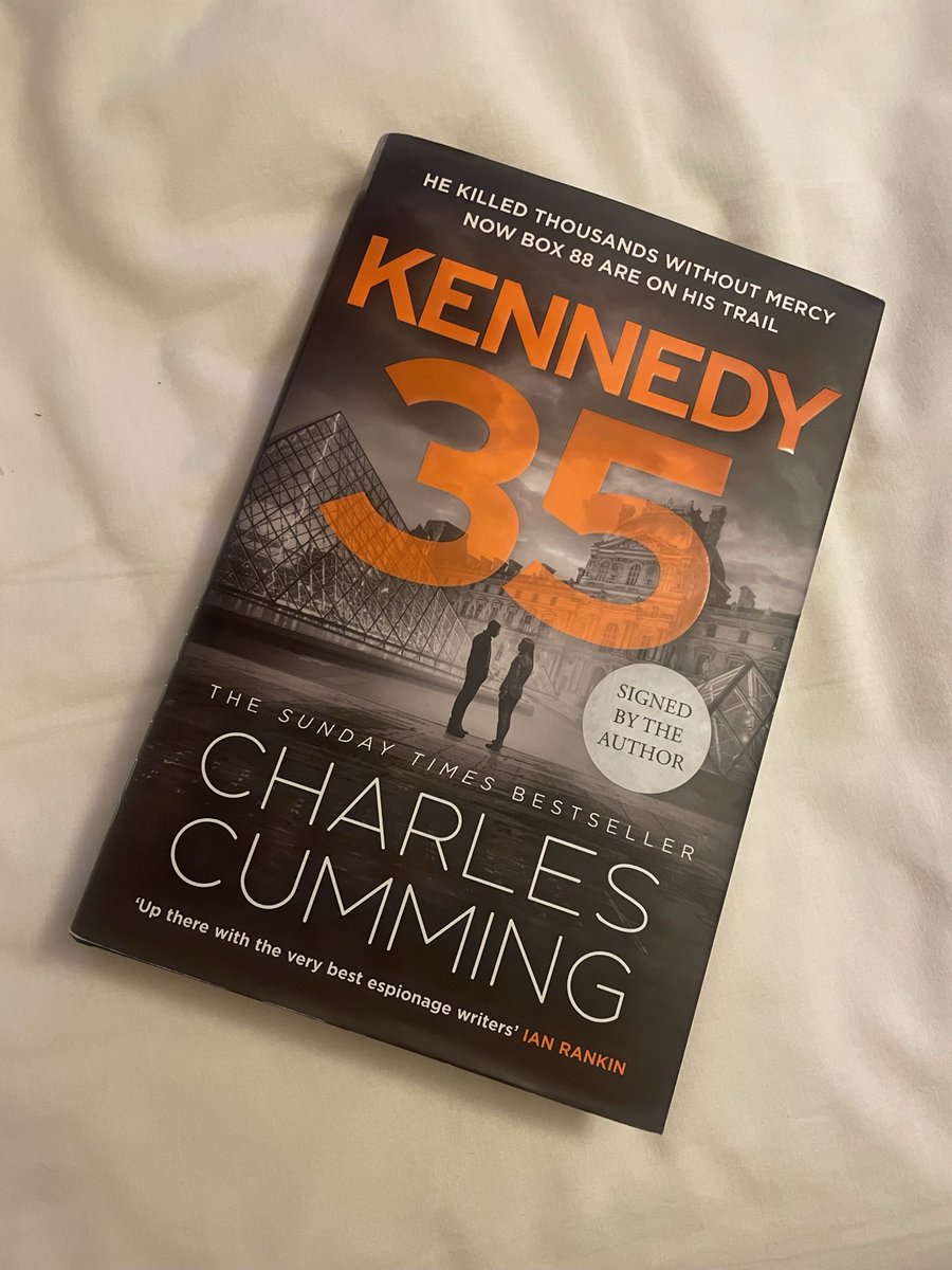 Completed it mate. @CharlesCumming #Kennedy35 #kite #spynovel