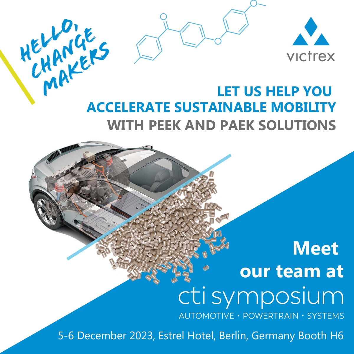 VictrexAuto's tweet image. 🌐⚡ Explore the future of e-mobility with us at @cti_sym! With VICTREX XPI magnet wire insulation, APTIV film slot liners and PAEK bearing insulation we help improve efficiency and reliability in high-voltage e-motors. bit.ly/VxCTI23 
#CTI2023 #PEEK #Victrex #emobility