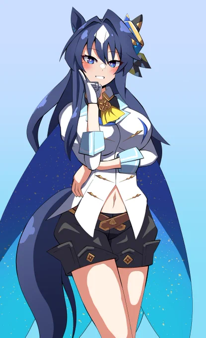 シュヴァルの勝負服を着たヴィルシーナ #ウマ娘 