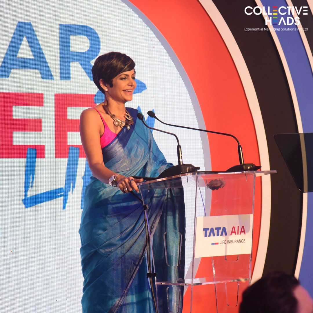 collectiveheads's tweet photo. Glimpse from the recent Tata AIA event with the fantastic Mandira Bedi as our host! 🌟

Her lively spirit turned every second into a lasting memory. Mandira's energy had everyone hooked and smiling.

#mandirabedi #tataaia #harwaqtkeliyetaiyaar #eventsagency https://t.co/GYN4gMj5mr