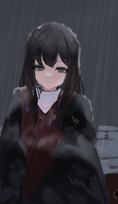 「黒髪 雨」のTwitter画像/イラスト(新着)｜5ページ目