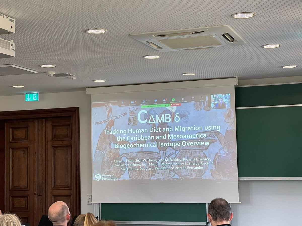 A lot of isotopes in our first session! @c_ebert1 presented CAMBIO, an isotopic database for the Caribbean and Mesoamerica.
#BHDC2023