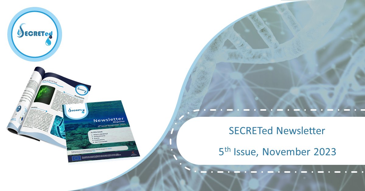SecretedH's tweet photo. 🌟💦 The 5th Newsletter of @SECRETedH is alive 💦 🌟

💧 Dive into the #SECRETed concept and stay informed about our latest #news and #achievements ❗ 

👀 Check out this month's issue ➡️ https://t.co/kEmvOkhVCm

#H2020 #biosurfuctants #siderophores #newsletter #dissemination https://t.co/iWTFWOJRqh