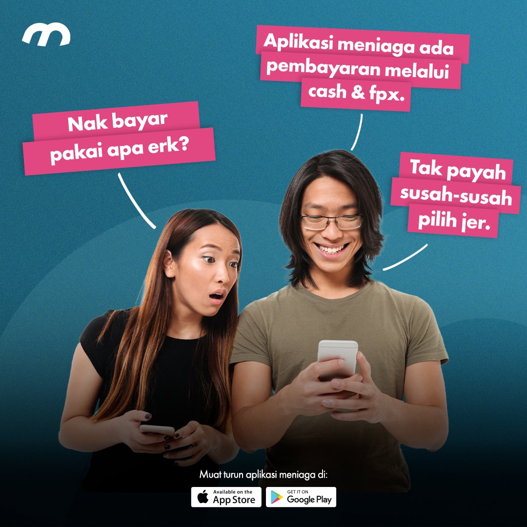 Sekarang ni zaman cashless, tak payah susah nak keluar duit boleh guna fpx jer kalau order di meniaga. Tunggu apa lagi?! Jom guna meniaga sekarang!!

Dapatkan di Google Playstore and Apple Appstore.

#jommeniga #kualaselangor #selangor #ExplorasaSelangor #meniaga