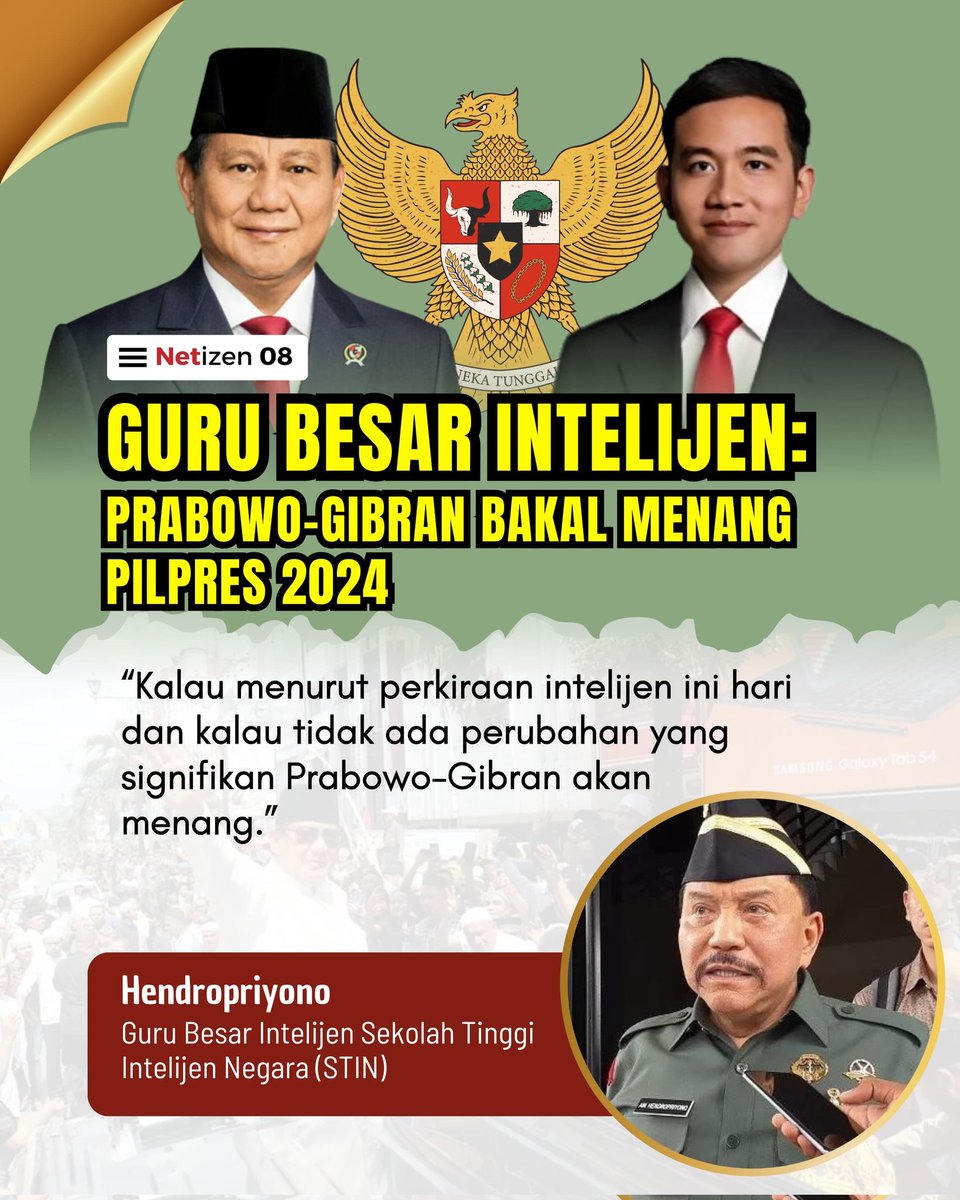 Pak Prabowo sosok pemimpin tegas dan berwibawa #PrabowoJuara 

pikiran-rakyat.com/nasional/pr-01…