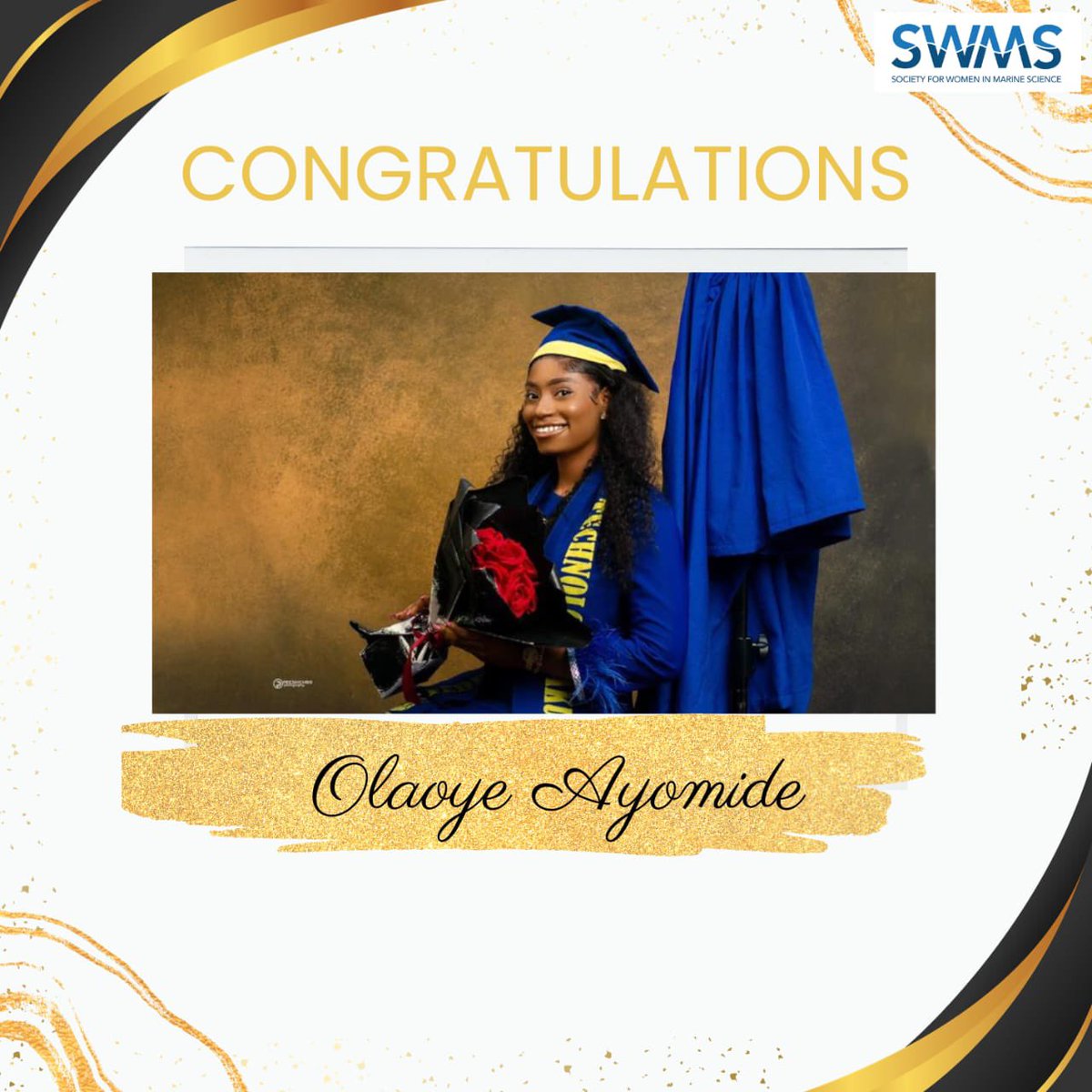 SWMS_FUTA's tweet photo. Weโre wishing Olaoye Ayomide the very best as she moves to the next phase of life. It can only get better from here, congratulations!โจ
โข
#swmsfuta #oceanography #futaclass21 https://t.co/Sf6mvdZrob