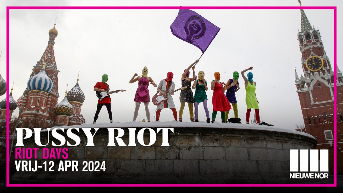 𝗣𝘂𝘀𝘀𝘆 𝗥𝗶𝗼𝘁: 𝗥𝗶𝗼𝘁 𝗗𝗮𝘆𝘀! #nieuw

Op 12 april 2024 speelt het Russische protest-kunstcollectief de voorstelling over haar strijd voor vrijheid en rechtvaardigheid in Heerlen. Info:  nwnr.nl/pussyriot (vvk 24-11 10:00u)

#pussyriot #riotdays #nieuwenor