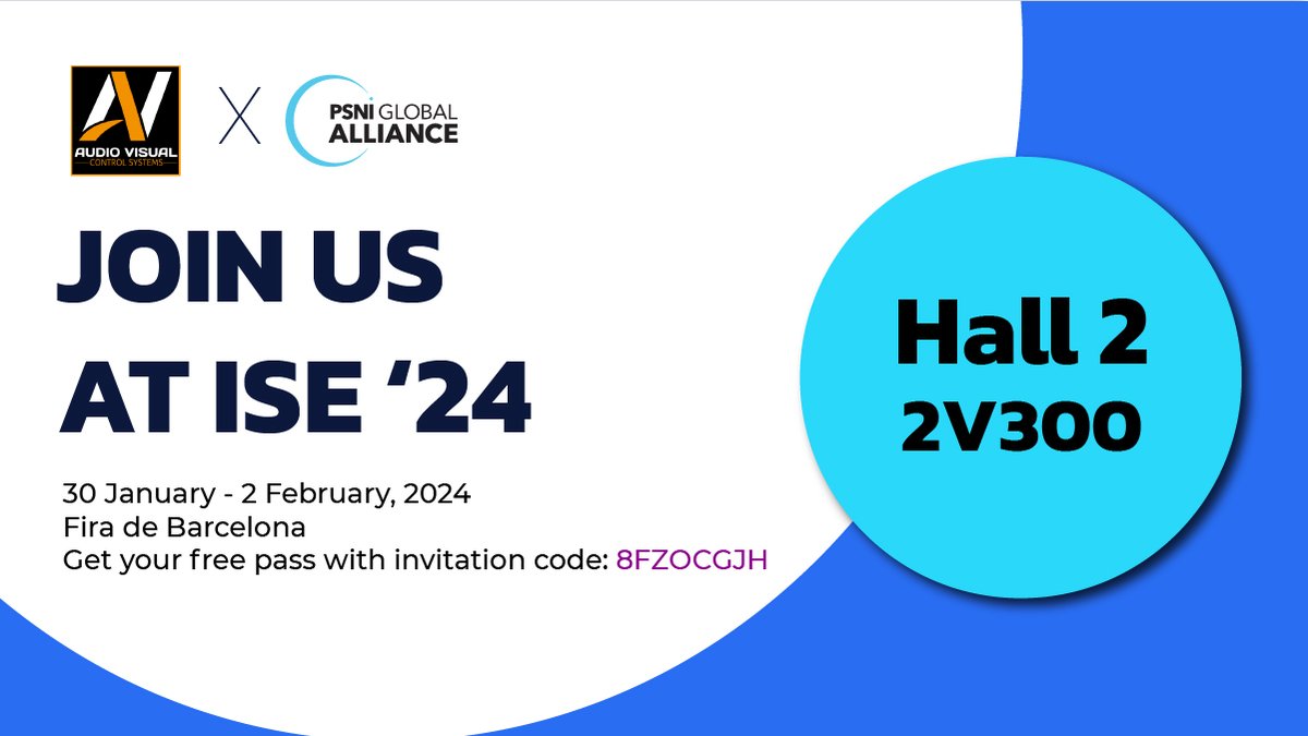 Exciting times ahead!  PSNI Global Alliance and AVCSKenya are thrilled to be part of ISE 2024. Meet us in our stand 2V300 to witness the next wave of integration and service. 
#ISE24 #ISE20Years #PSNIatISE24 #builtforyou #WeArePSNI