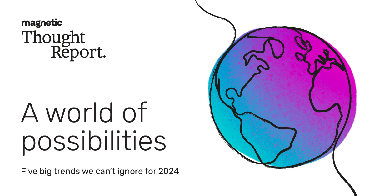 As we move towards 2024, Magnetic CEO Jenny Burns has been thinking ahead to the #world we’re shaping tomorrow through the #trends emerging today. Today we’re focusing on trend #1: Green by Design, in our latest Magnetic Thought Report >
#change #ai
medium.com/magnetic/magne…