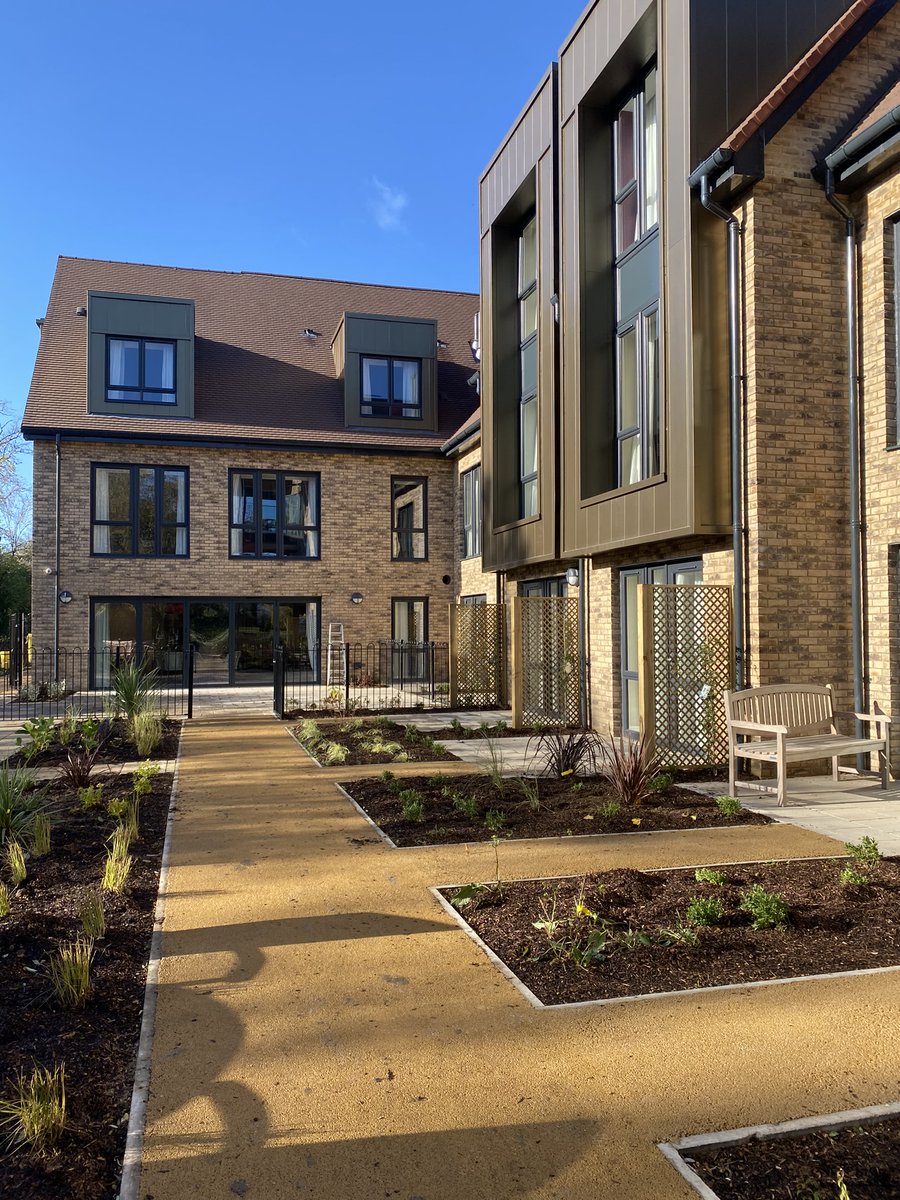 Pozzoni_Arch's tweet photo. Here's @HamberleyCare's Cambridge Grove looking stunning. The 72-bed care home has reached practical completion &amp; will open its doors to residents over the coming weeks. Proud to be working with @Lawrence_Group_ @Fed3Projects on this one. A quality end result. 
#AgeFriendlyDesign https://t.co/s82e7JqPcx