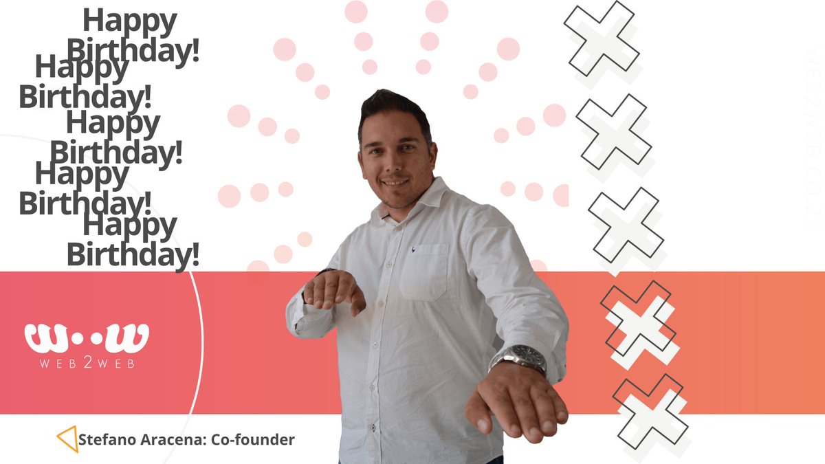 Web2WebSA's tweet image. 🎉Today, we celebrate not just another year but an extraordinary leader, our co-founder, and operations manager, Stefano. Your positivity, creativity, and dedication have shaped our work environment into something truly inspiring. 🚀