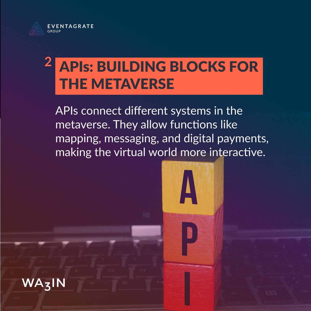 eventagrate's tweet image. APIs are vital to the metaverse! Swipe through our latest carousel for insights on how API integrations shape the metaverse. 

👉 And for a deeper dive, check out our latest story for more insights at ow.ly/sczi50QacBx. Don&apos;t miss it!

#MetaverseTech #APIIntegrations