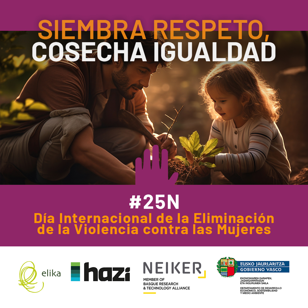 ☂️Con motivo del 25 de noviembre, Día Internacional para la eliminación de la violencia contra las mujeres, nos hemos unido a Elika y Neiker.

Siembra Respeto, cosecha Igualdad

#25noviembre #25N #25NSinViolencia #25N2023 #25Nov