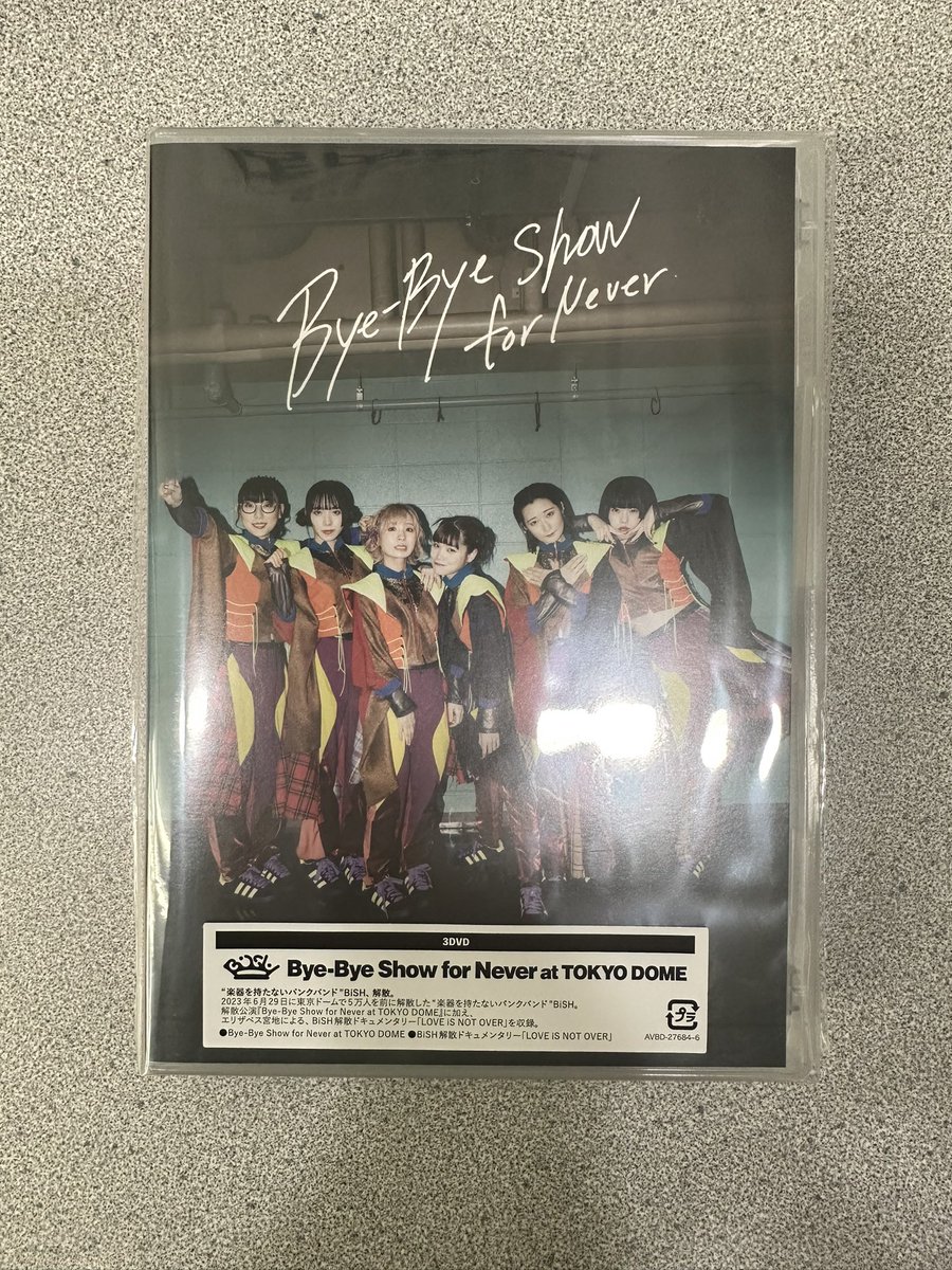 BiSH／Bye-Bye Show for Never at TOKYO DOME 【DVD】 BiSH/Bye-Bye