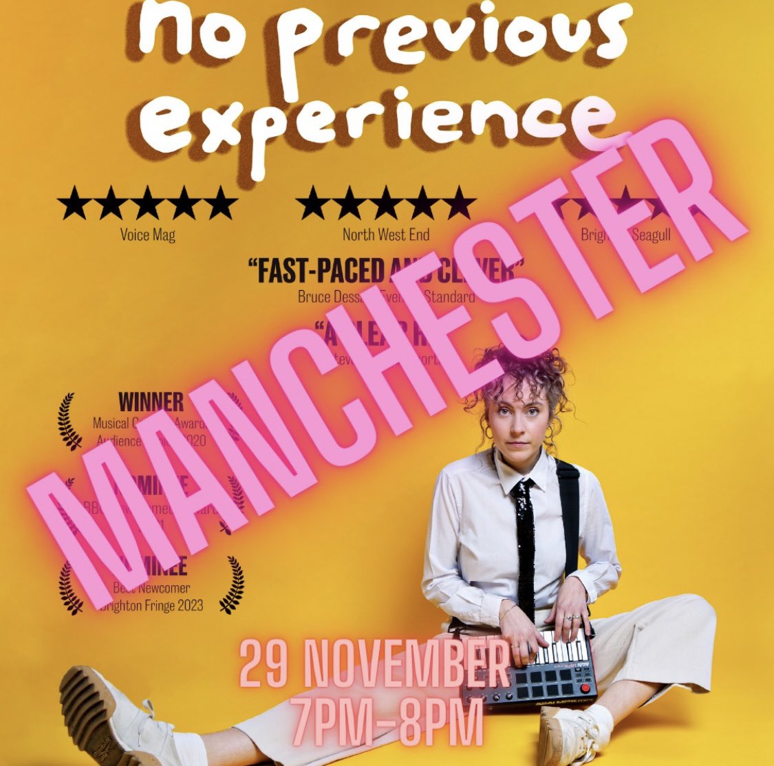 Fresh off the back of a 93% sold out run at #EdFringe, making the Telegraph's '35 of the funniest shows at the fringe' list AND winning @GMFringe ‘Best Stand up Comedy' - my one woman show is coming to MANCHESTER next week!! Spread the word and get a ticket (link in bio)