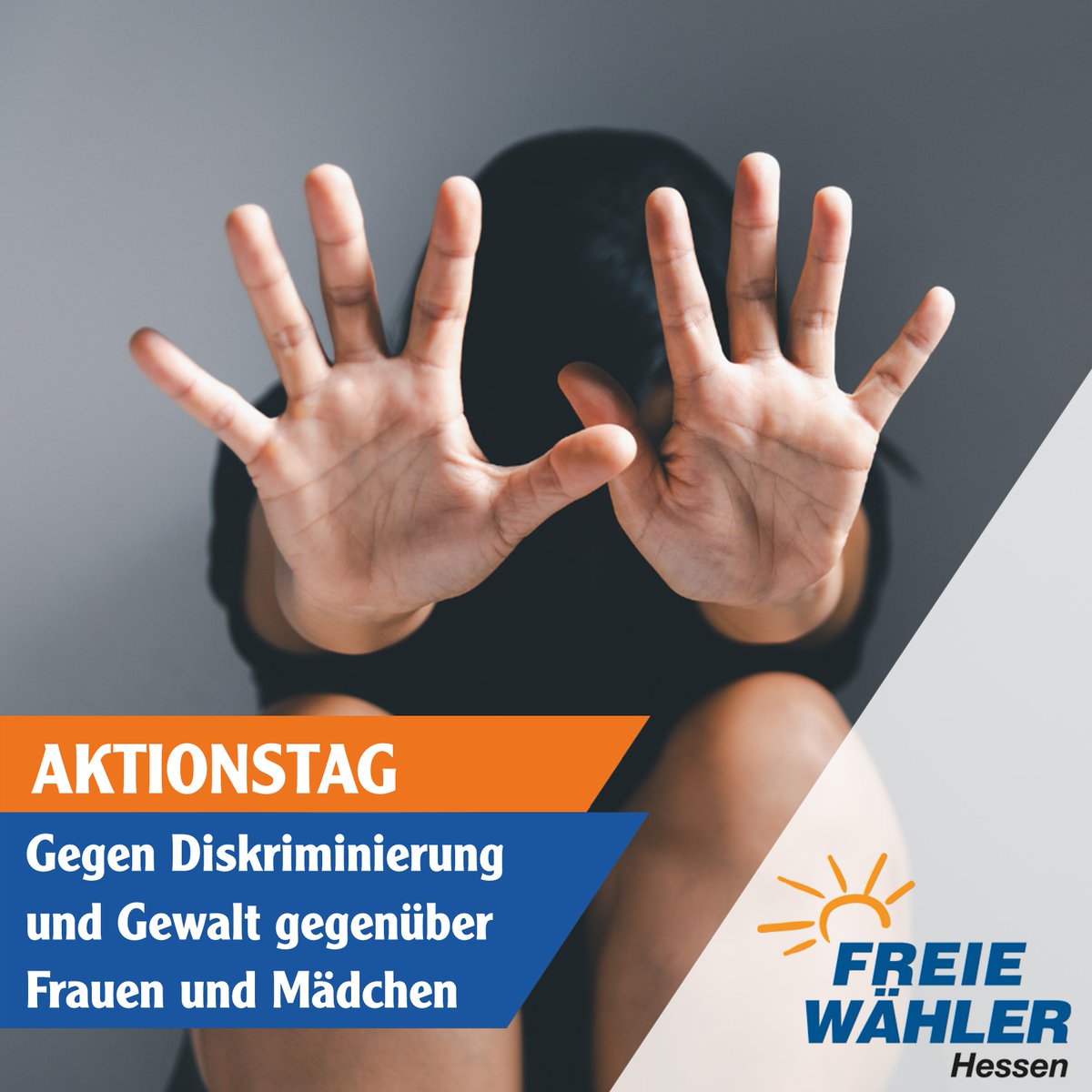 Aktionstag gegen Diskriminierung und Gewalt gegenüber Frauen und Mädchen

hier lesen: freiewaehler-hessen.de/aktuelles/beit…

#FreieWähler #Hessen #OrangeDay #rosesrevolution #Frauen #Diskriminierung #häuslicheGewalt #Frauenhäuser #EinHessenfürALLE #hessenverbessern #Bürgerwillen durchsetzen!