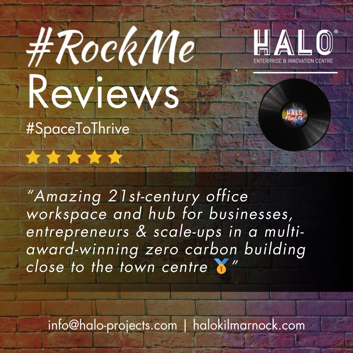 HALORockMe's tweet photo. Have a base in a world-class hub for collaboration and innovation in an award-winning zero-carbon building. 🤘🏻

Secure your space on the HALO #RockMe Trading Floor. Contact our team 📧 info@halo-projects.com

#Workspace #Review #Testimonial

#SpaceToThrive https://t.co/CFTUOfY38K