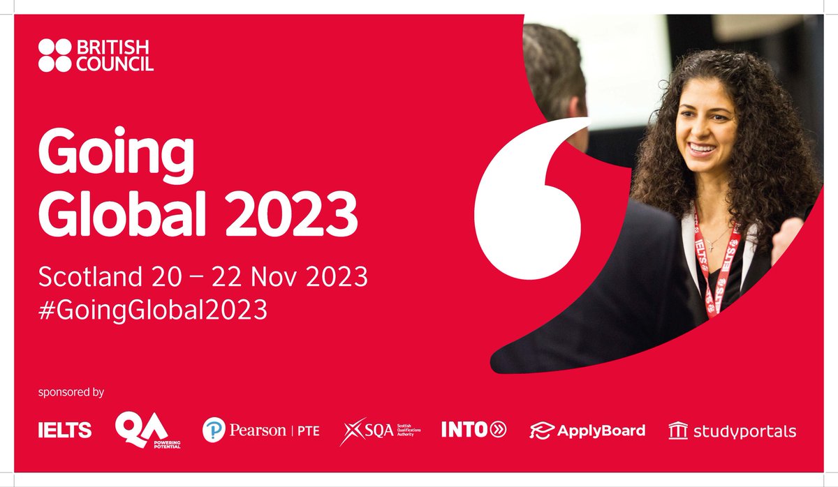 HEGoingGlobal's tweet photo. Welcome to the third and final day of Going Global 2023. 

We’ll shortly be starting our panel on Universities, AI and the Global Good, featuring panellists from Mexico, the UK, Greece and Kenya.

Follow the conversation via this thread, or via the #GoingGlobal2023 hashtag https://t.co/7Zz29yPtm5