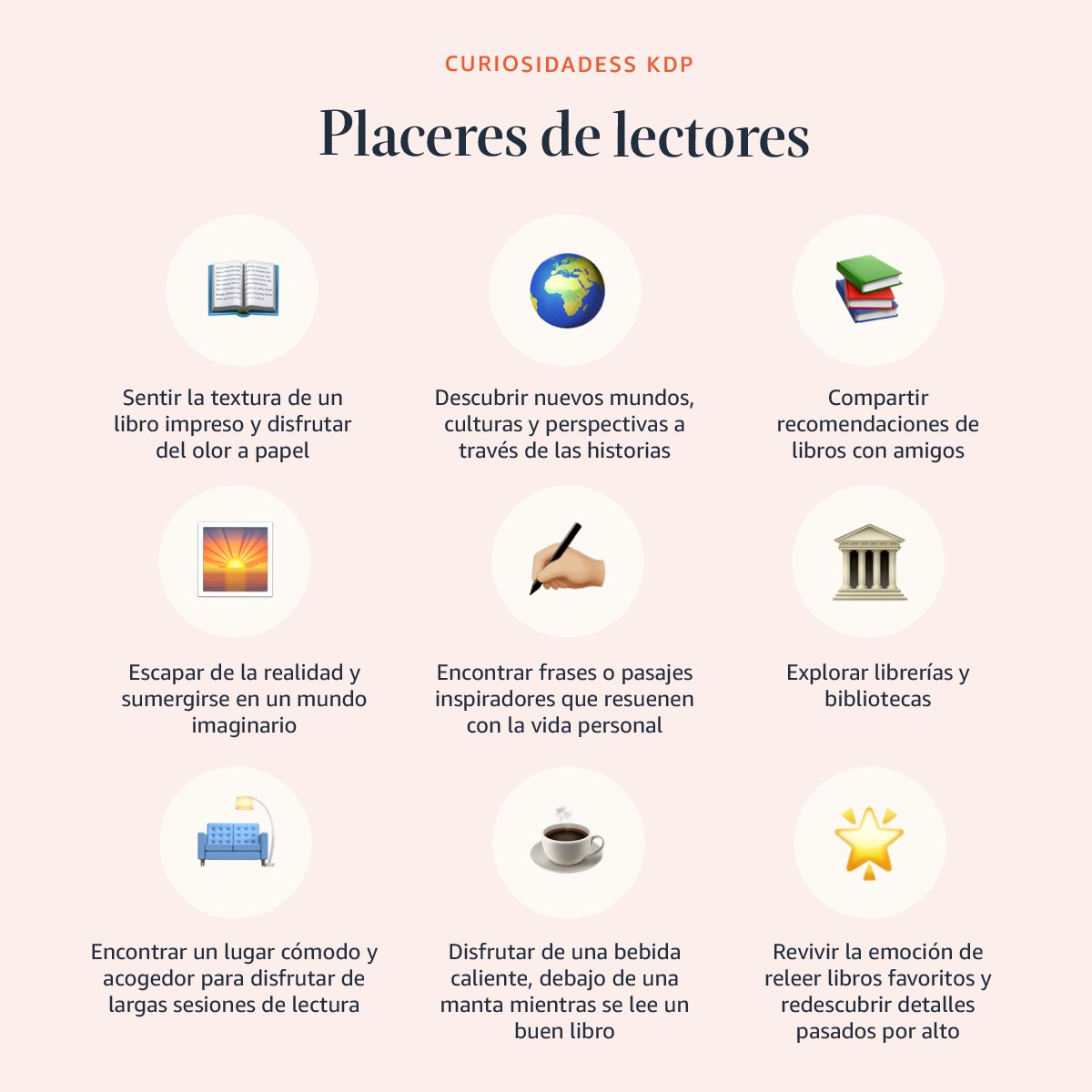 YoconKindle's tweet photo. Desde el aroma a papel hasta la emoción de viajar a través de palabras, la lectura nos regala buenos momentos.

¿Cuál de estos placeres literarios te hace sentir más conectado con tus libros favoritos? 📖​🤍 https://t.co/pAQws963m0