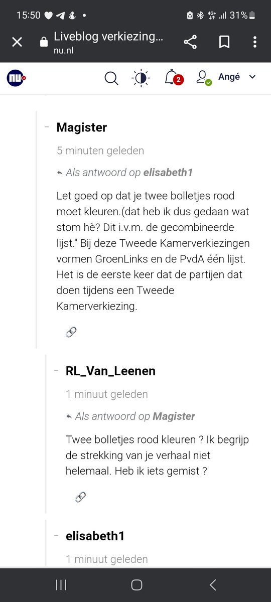 Lilith196917's tweet image. Links noemt zichzelf graag " hoog opgeleid". Lees vooral de reacties onder nu.nl Dit is er één van! Ongelooflijk er mensen zijn die 2 bolletjes inkleuren🤣 #verkiezingen2023 #links #PvdAGL  
Ik daarentegen #stemrechts