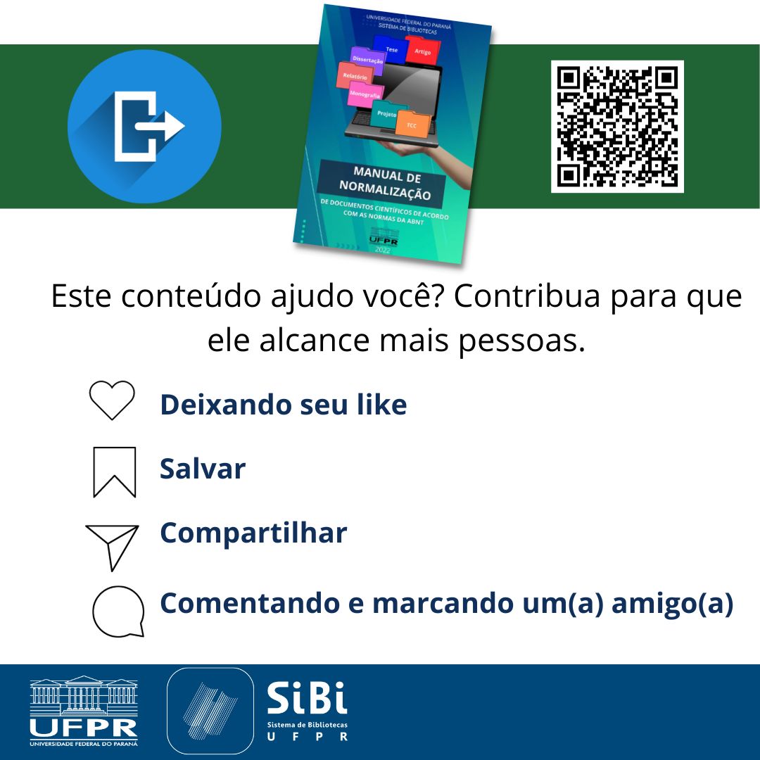 sibiufpr's tweet photo. Acesse nosso Manual de Normalização 2022 na íntegra pelo link: https://t.co/ngQl0AemQM

#sibiufpr #bibliotecasufpr #normalizacaodetrabalhosacademicos
#normasdaabnt https://t.co/tTD62ebrAZ