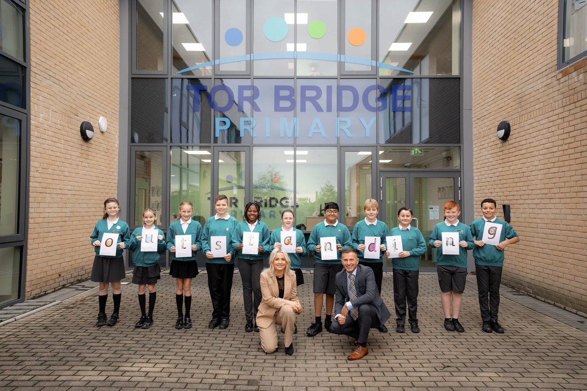 TBPSchool's tweet photo. 𝐇𝐎𝐓 𝐎𝐅𝐅 𝐓𝐇𝐄 𝐏𝐑𝐄𝐒𝐒 😱 📣 

Team Tor Bridge have become only the third school in the South West to go from Special Measures to Outstanding in the last 11 years! Our heartfelt thanks to our staff, families, wider community &amp; of course, most important, the CHILDREN! 🩵 https://t.co/BVQjzt0zvh