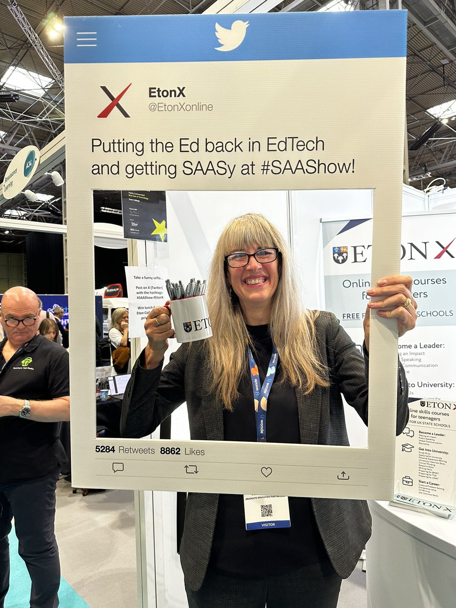 Fun times at The Schools and Academies Show. #SAASHOW #etonx