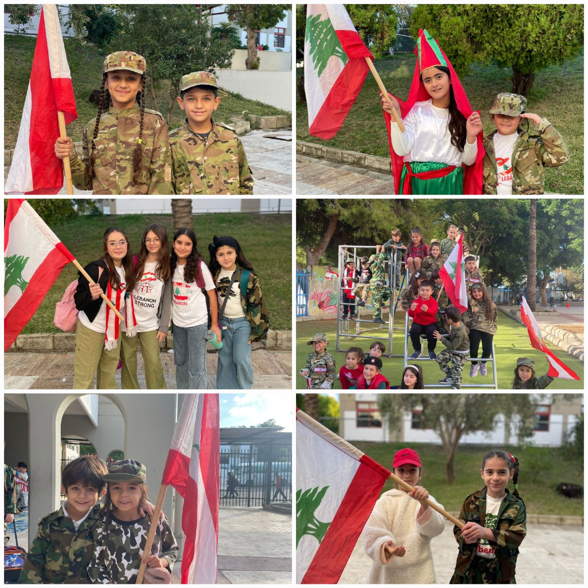 RHHS_Elementary's tweet photo. Independence Day Celebrations 🇱🇧
Elementary students bringing the vibrant colors of the Lebanese flag to life and spreading joy in classrooms and on the playground 🎊🎉#IndependenceDay  #nationalpride #celebrations #snapshots @RHHS_Saida https://t.co/bRuvG7XxPK
