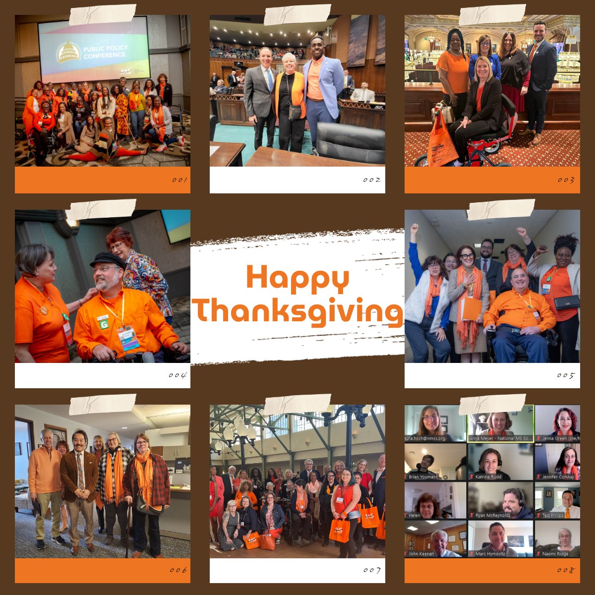 Today, along with every day, we are thankful for MS Activists across the country. We cannot think of anything more special to celebrate this holiday season. Thank you, Activists! 🧡 #MSActivist