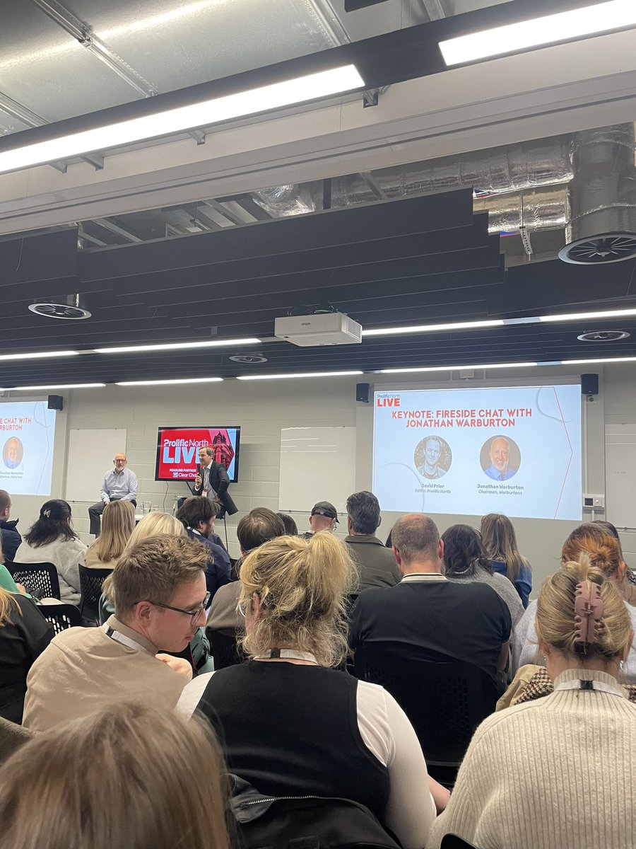 EntyceCreative's tweet photo. Some great sessions today at @ProlificNorth Live!
@Warburtons @UK_Awin @ITV #PNLive https://t.co/cxXRJb8027
