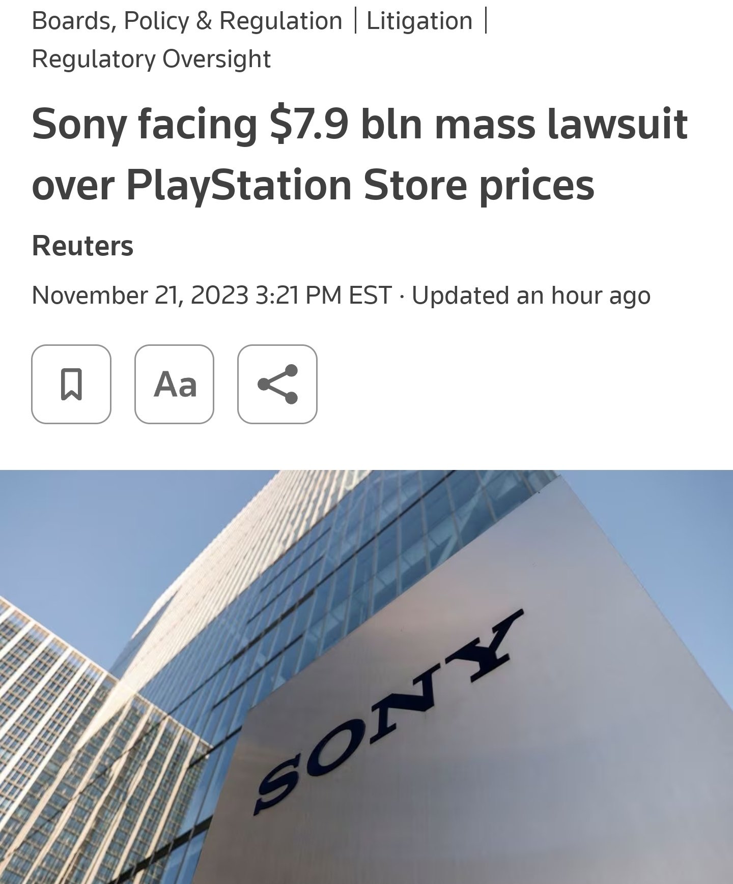 Sony facing $7.9 billion mass lawsuit over PlayStation Store prices